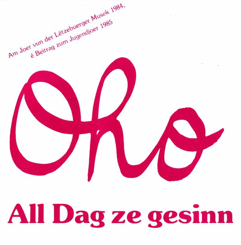 Oho - All Dag ze gesinn (Front Cover)