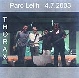 Thorax DVD - Live am Park Lei'h (Front Cover)